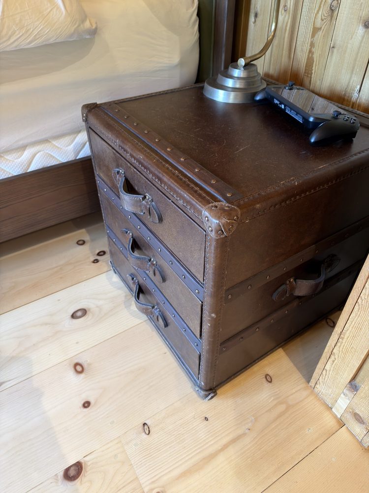 Lodge Upstairs Bedroom Side Table